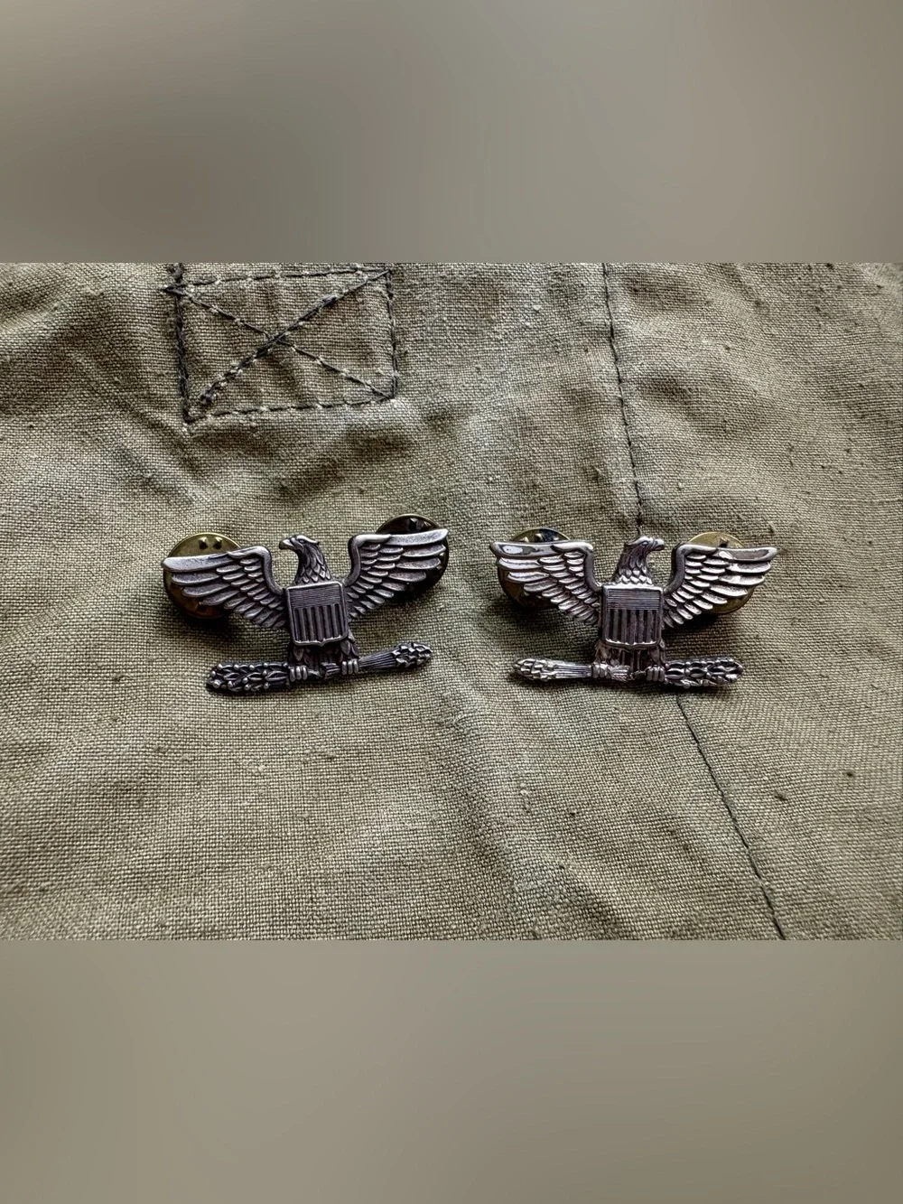 Set of 2 Eagle US Army Air Force Pins